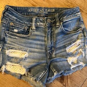 American Eagle Outfitters Men’s Blue Washed Slim Straight Jeans